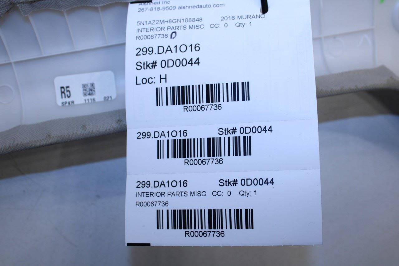 15-19 Nissan Murano Platinum Front RH Windshield A Pillar Cover Trim 76911-5AA5A - Alshned Auto Parts