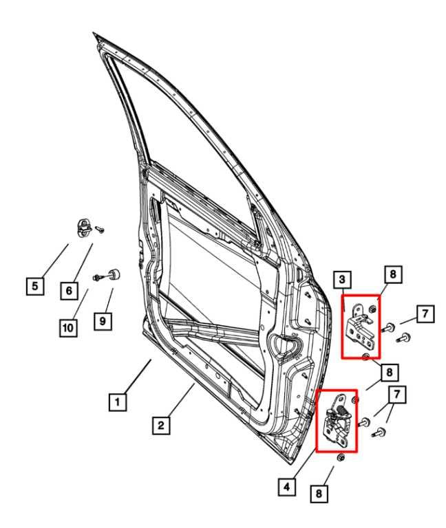 19-24 Ram 1500 Classic Crew Cab Front Right Side Door Hinge Upper and Lower Set - Alshned Auto Parts
