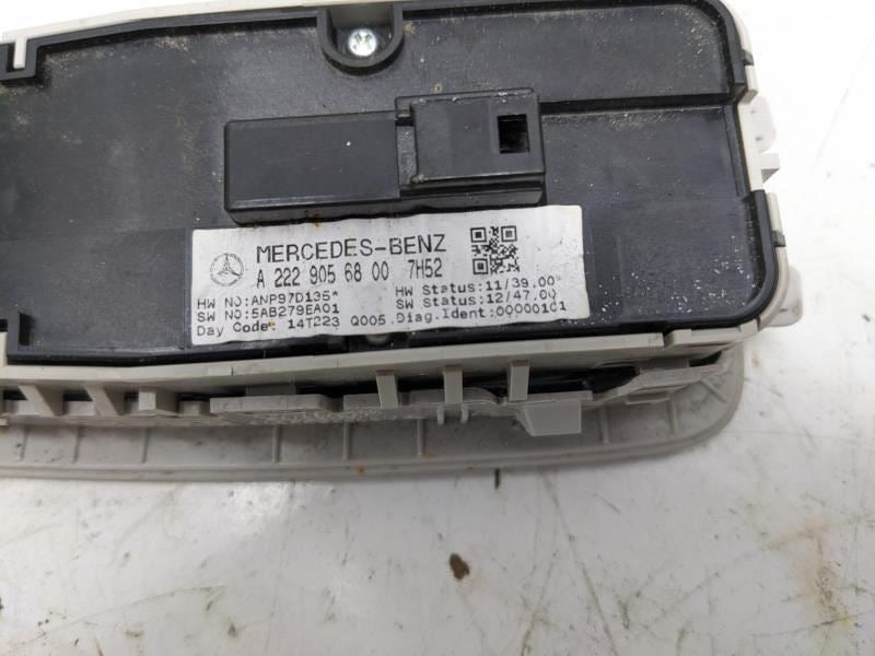 2015-2021 Mercedes-Benz C300 FR LH Master Power Window Switch 222-905-68-00 OEM - Alshned Auto Parts