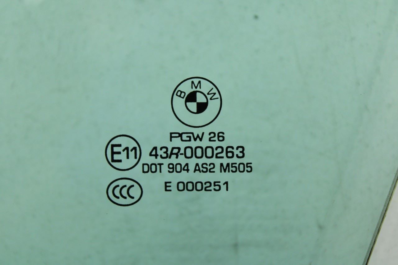 2014-2018 BMW X5 xDrive35i Front Left Door Window Glass 51-33-7-470-631 OEM - Alshned Auto Parts