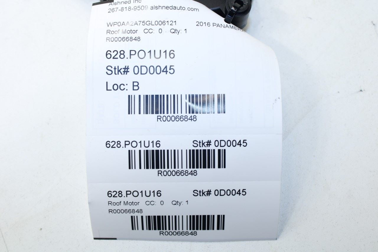 2010-2016 Porsche Panamera Roof Sunroof Drive Unit Motor 970-624-211-06 OEM - Alshned Auto Parts