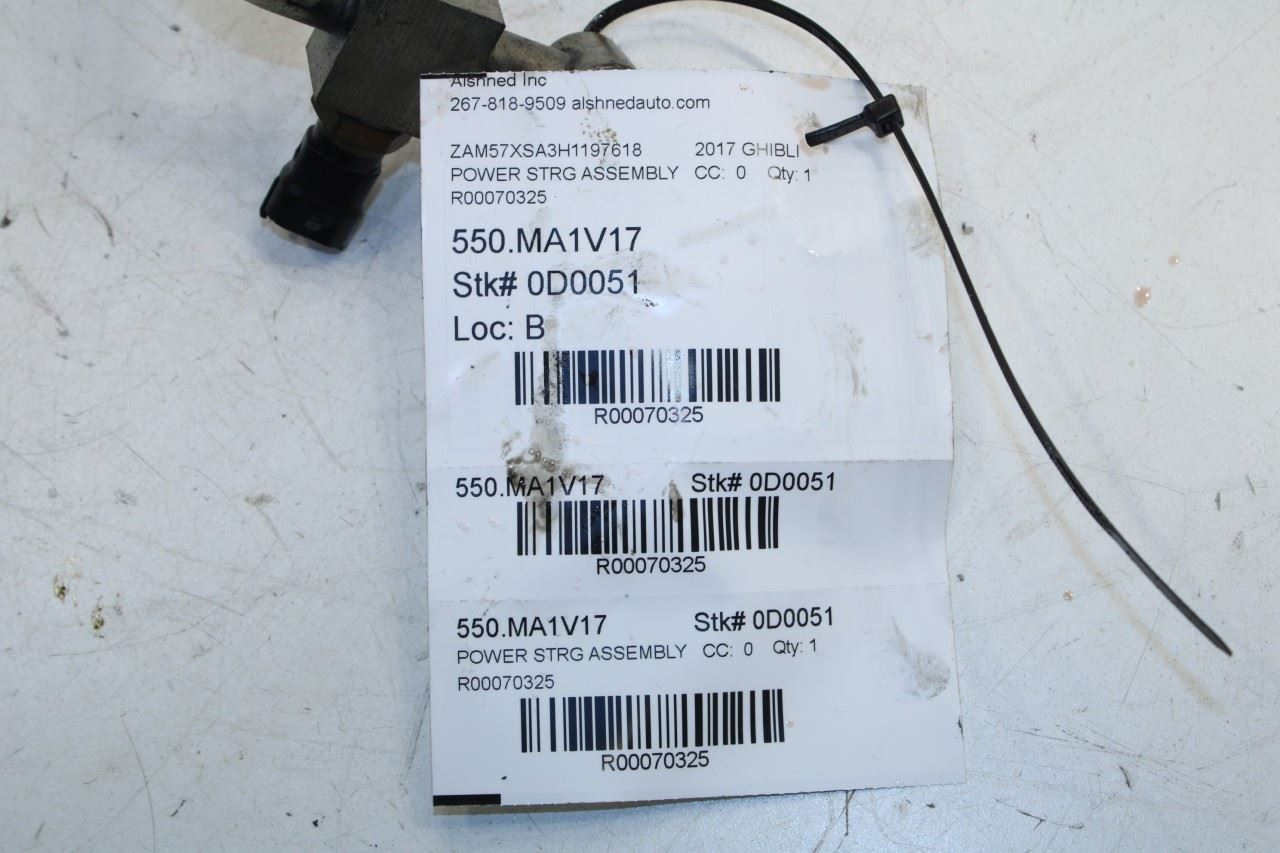 2014-17 Maserati Ghibli Power Steering Hose Between Reservoir and Heat Exchanger - Alshned Auto Parts
