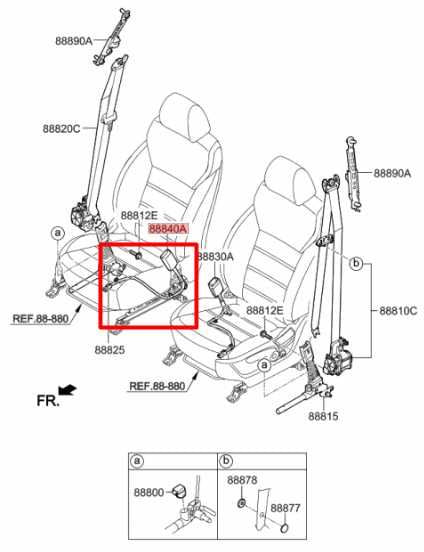 2015-2020 Kia Sorento LX 3.3L FWD Front Passenger Right Side Seat Belt Buckle - Alshned Auto Parts