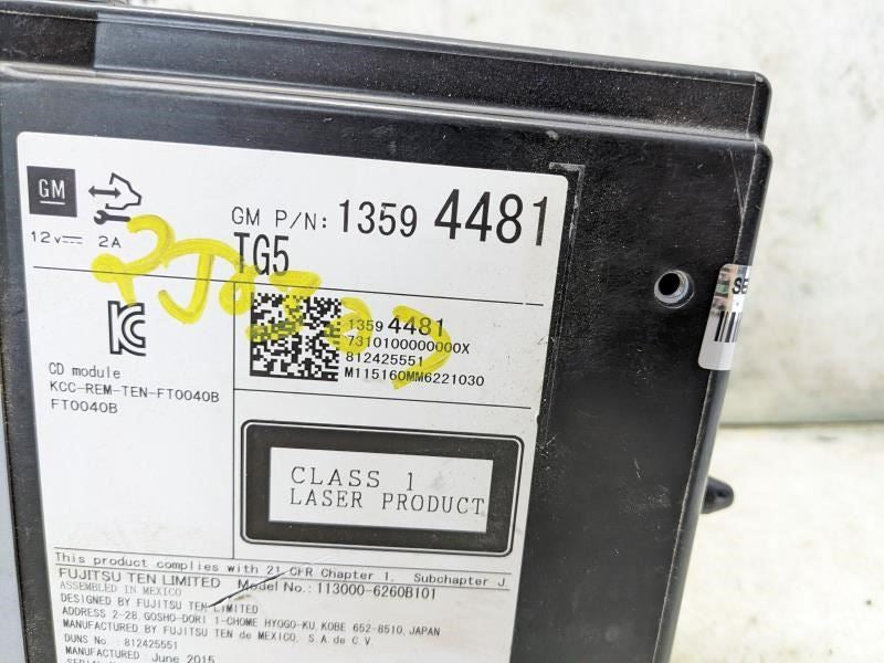 2015-2019 Chevrolet Silverado 1500 Radio CD Player 13594481 OEM *UnlockeD* - Alshned Auto Parts