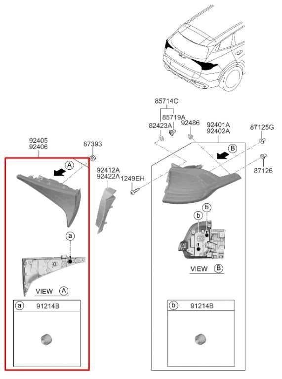 2023-25 Kia Sportage Hybrid EX Rear Left Driver Side Tail Light Lamp 92403-P1000 - Alshned Auto Parts
