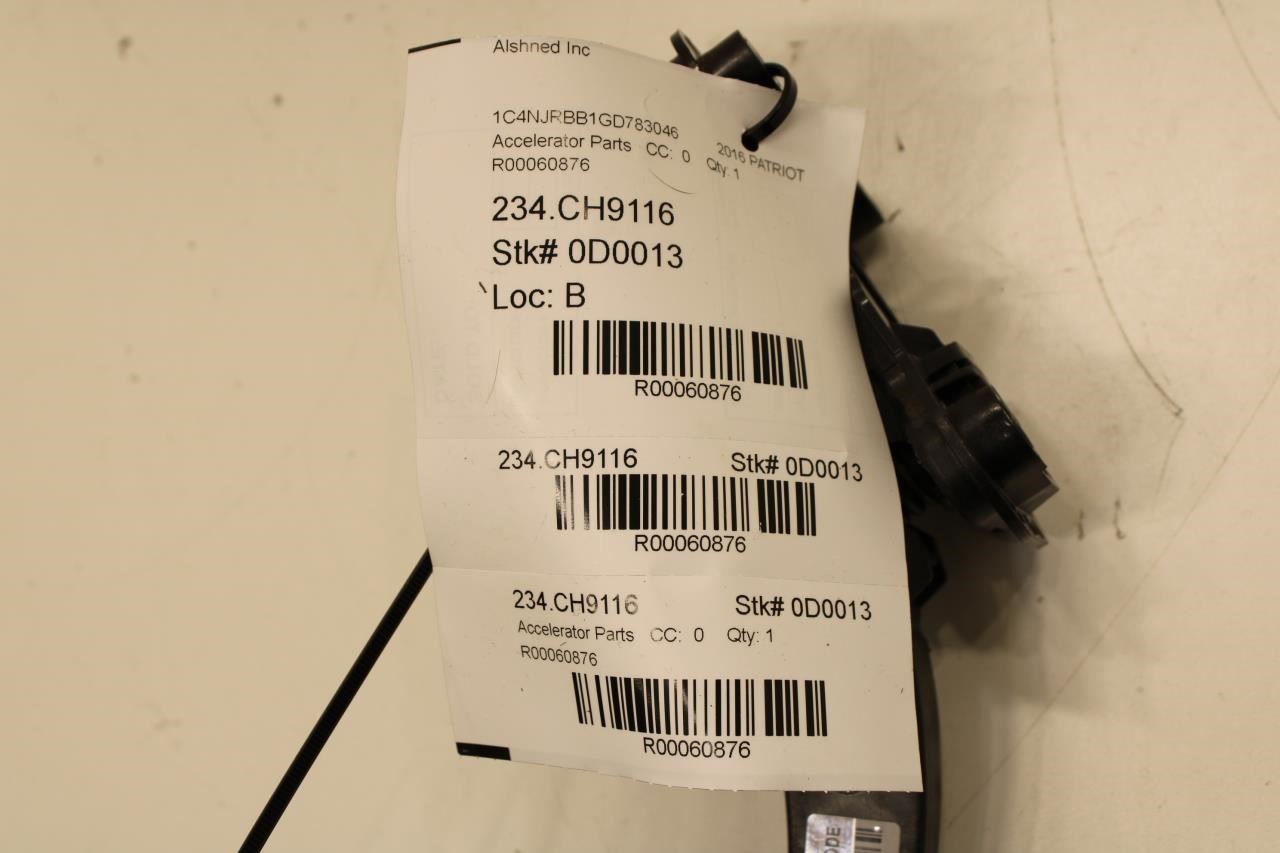 07-17 Jeep Patriot Sport SE Accelerator Throttle Gas Pedal Sensor 4891585AE OEM - Alshned Auto Parts