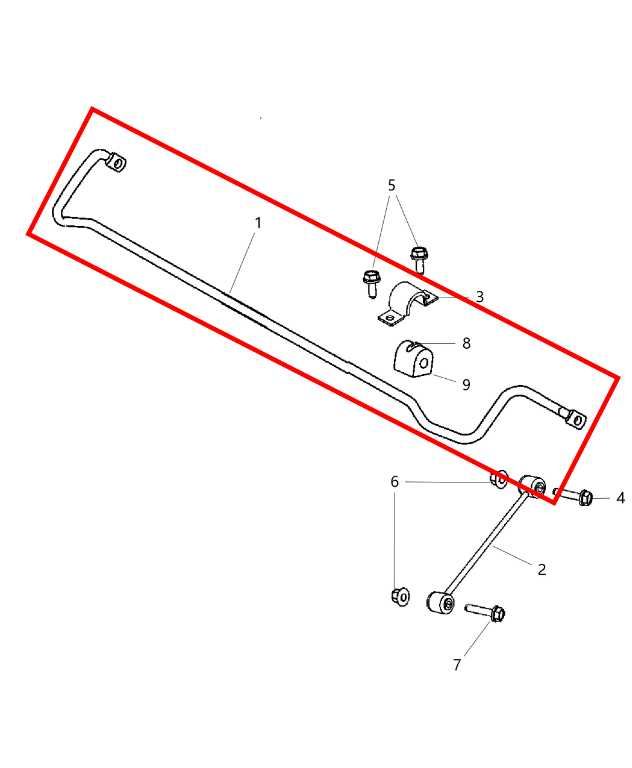 2014 Dodge Challenger SXT 3.6L RWD Rear Stabilizer Sway Anti-Roll Bar 68184225AA - Alshned Auto Parts