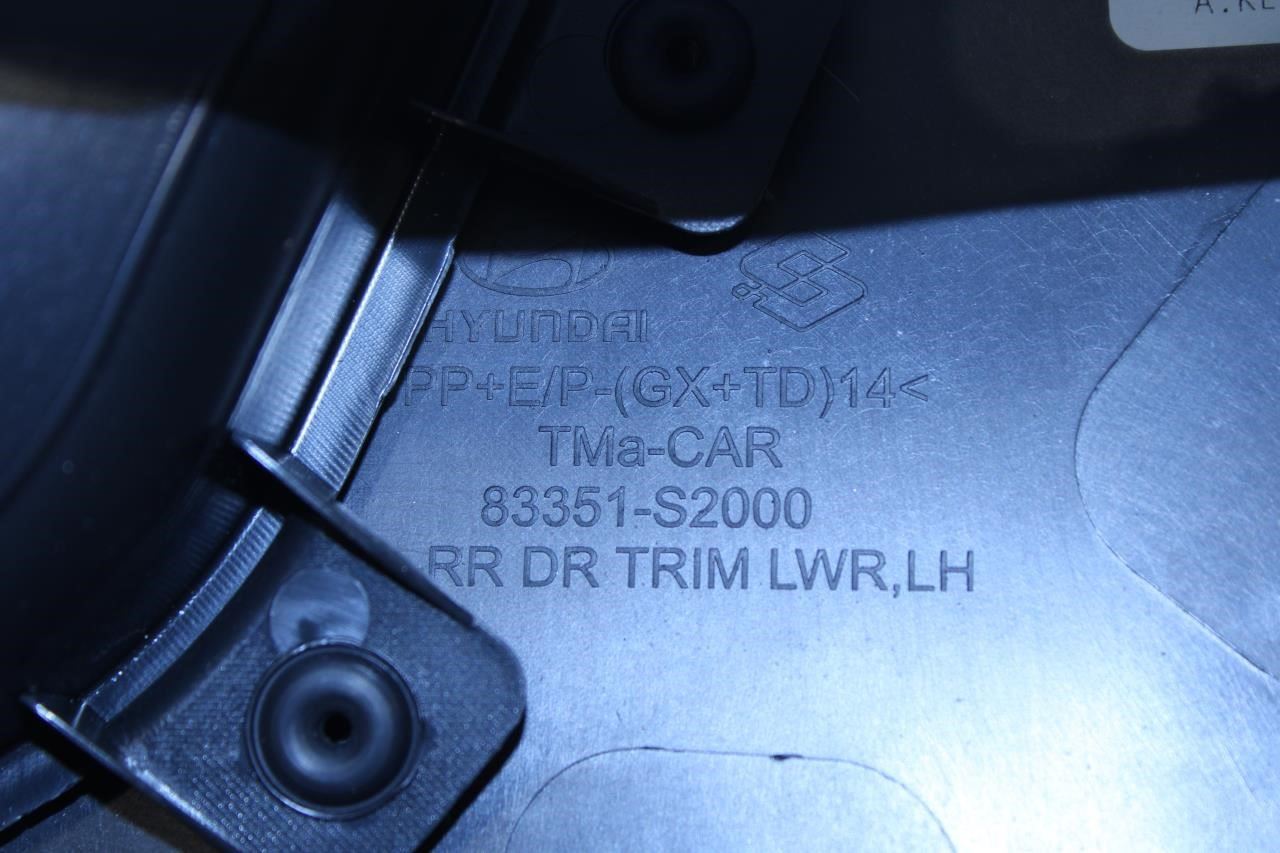 19-20 Hyundai Santa Fe Limited Rear Left Driver Door Trim Panel 83301-S2540-NNB - Alshned Auto Parts