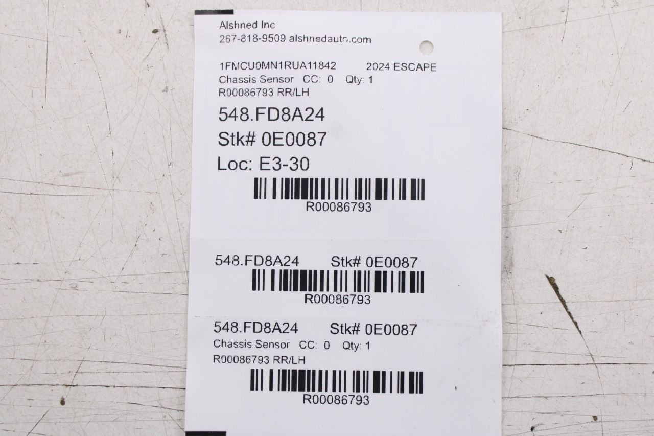 23-26 Ford Escape ST-Line 1.5L FWD Rear Driver Left Side Blind Spot Radar Sensor - Alshned Auto Parts