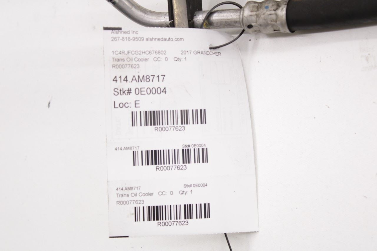 2016-21 Jeep Grand Cherokee Overland 3.6L Auto Transmission Oil Cooler Line Hose - Alshned Auto Parts