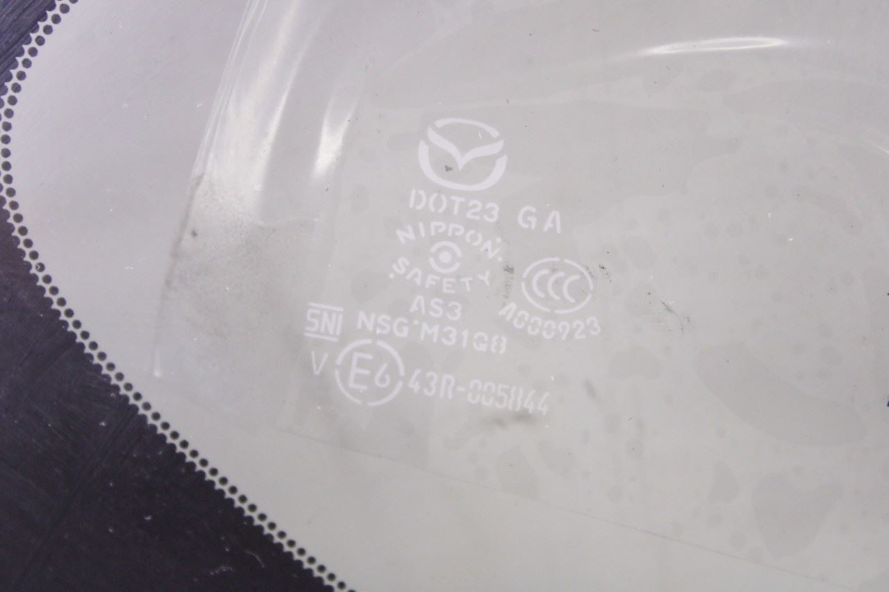 16-2023 Mazda CX-9 Grand Touring Rear Right Passenger Side Quarter Window Glass - Alshned Auto Parts