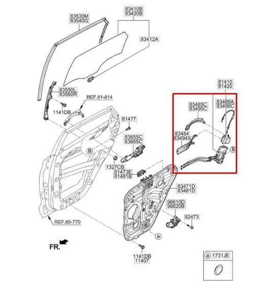 2015-21 Hyundai Tucson Value Rear Left Side Door Lock Latch Actuator 81410-D3000 - Alshned Auto Parts