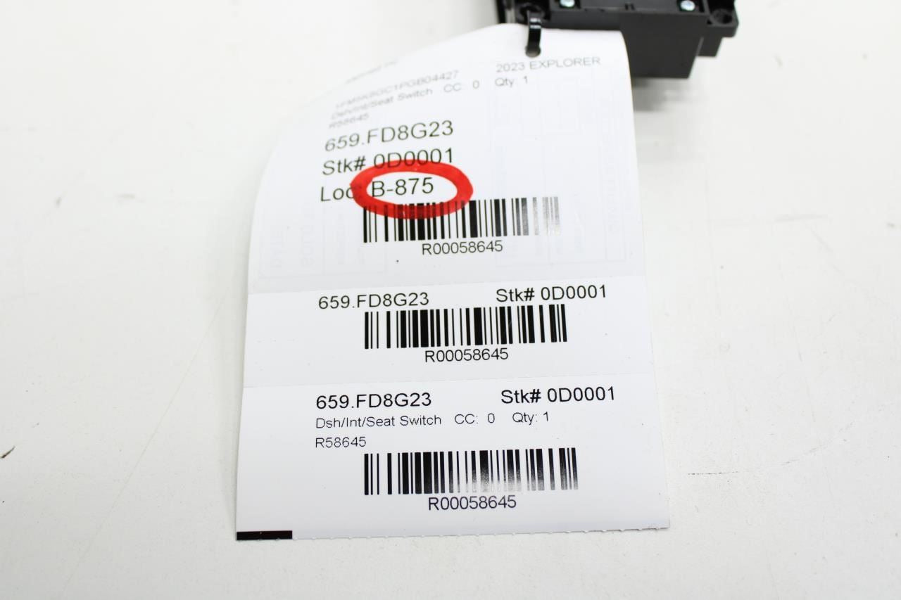 2016-2025 Ford Explorer Front Right Power Seat Adjustment Switch DG9Z-14A701-ABL - Alshned Auto Parts