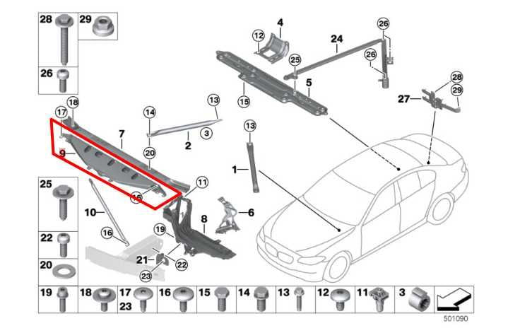 2010-2015 BMW 750Li xDrive 4.4L AWD Radiator Core Support Upper Center Tie Bar - Alshned Auto Parts