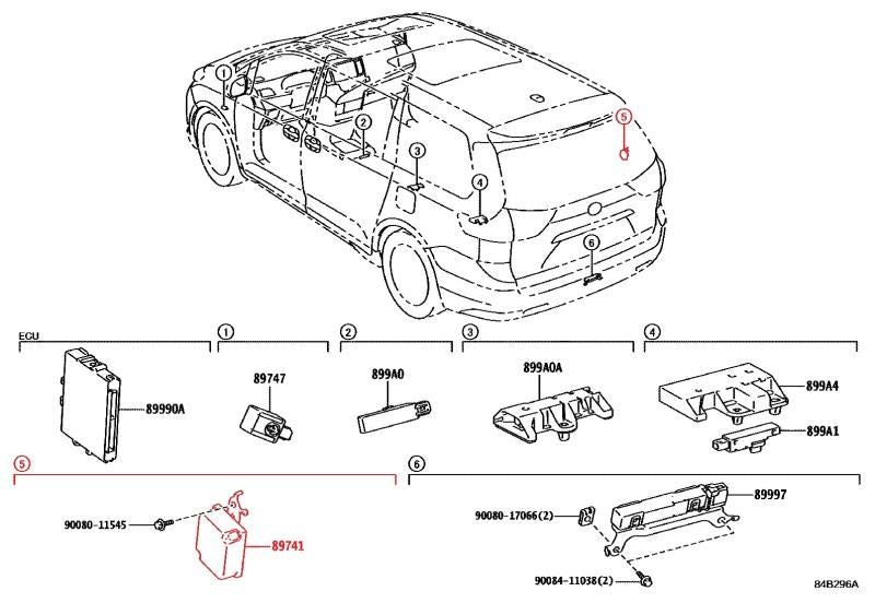 2011-2020 Toyota Sienna Smart Door Keyless Entry Receiver 89740-08010 OEM - Alshned Auto Parts