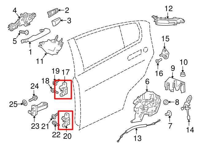 2017-2020 Jaguar XE R-Dynamic S Rear Left Door Hinge Upper and Lower T4A2514 OEM - Alshned Auto Parts