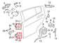 2017-2020 Jaguar XE R-Dynamic S Rear Left Door Hinge Upper and Lower T4A2514 OEM - Alshned Auto Parts