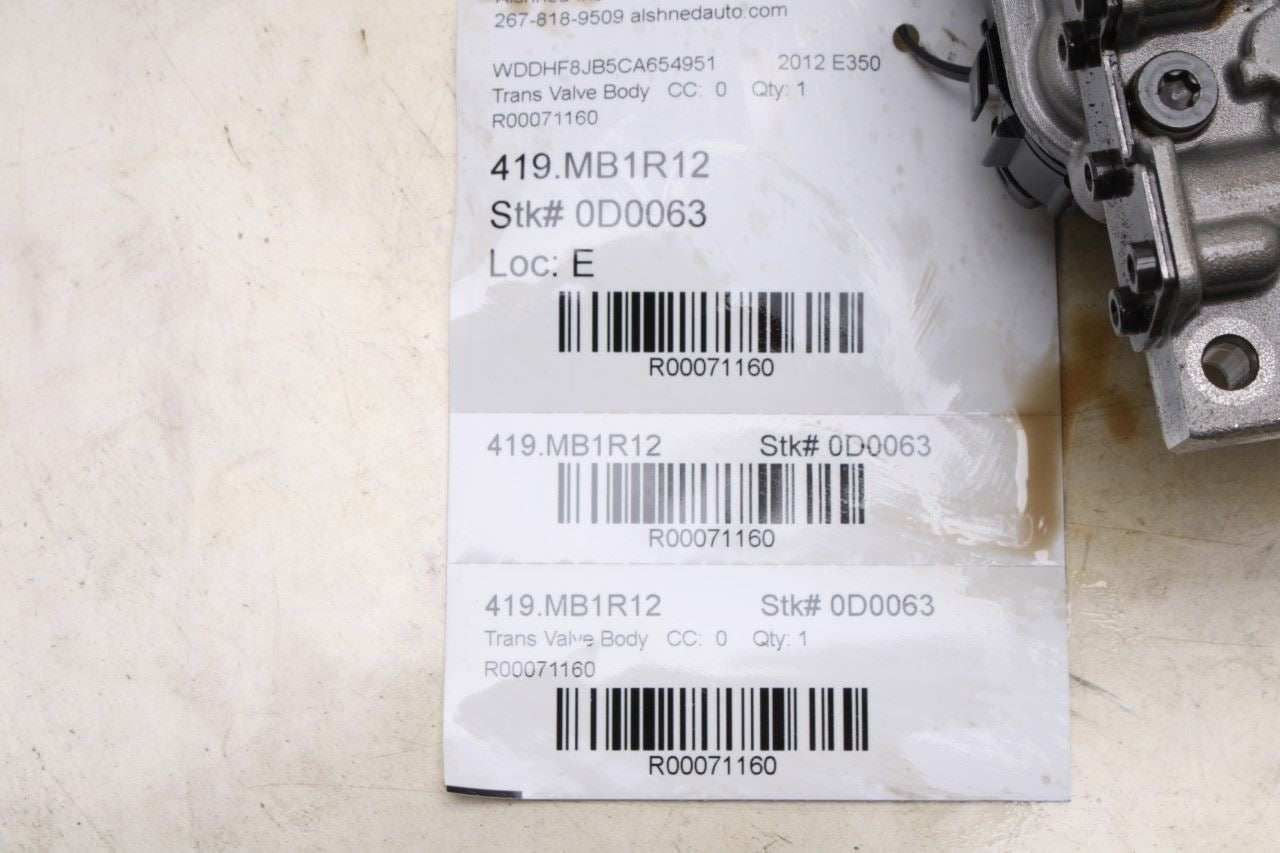 2012 Mercedes-Benz E350 Sport 4Matic 3.5L AWD 7-Spd Transmission Valve Body 362K - Alshned Auto Parts