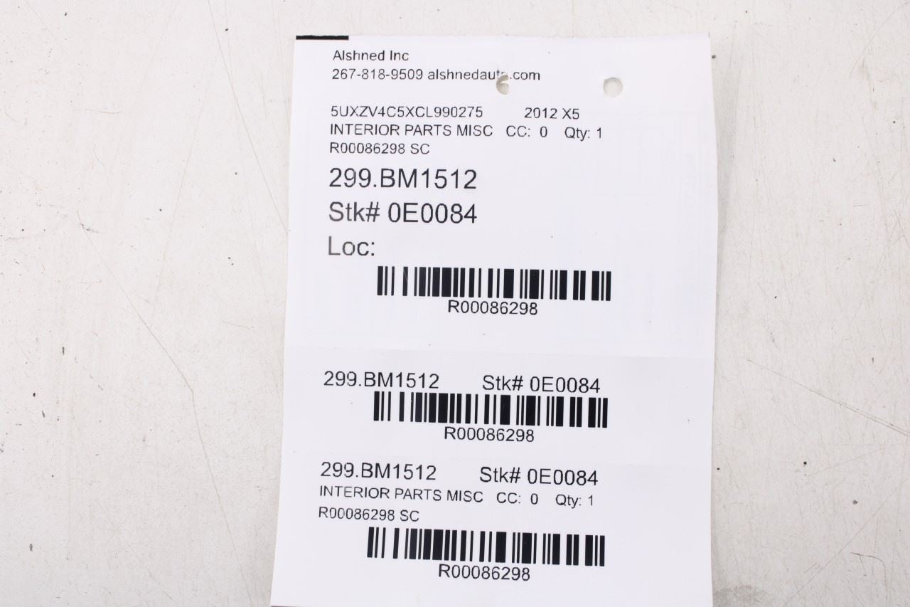 2007-2013 BMW X5 xDrive35i Rear Liftgate Trim Loading Sill Scuff Plate 714589918