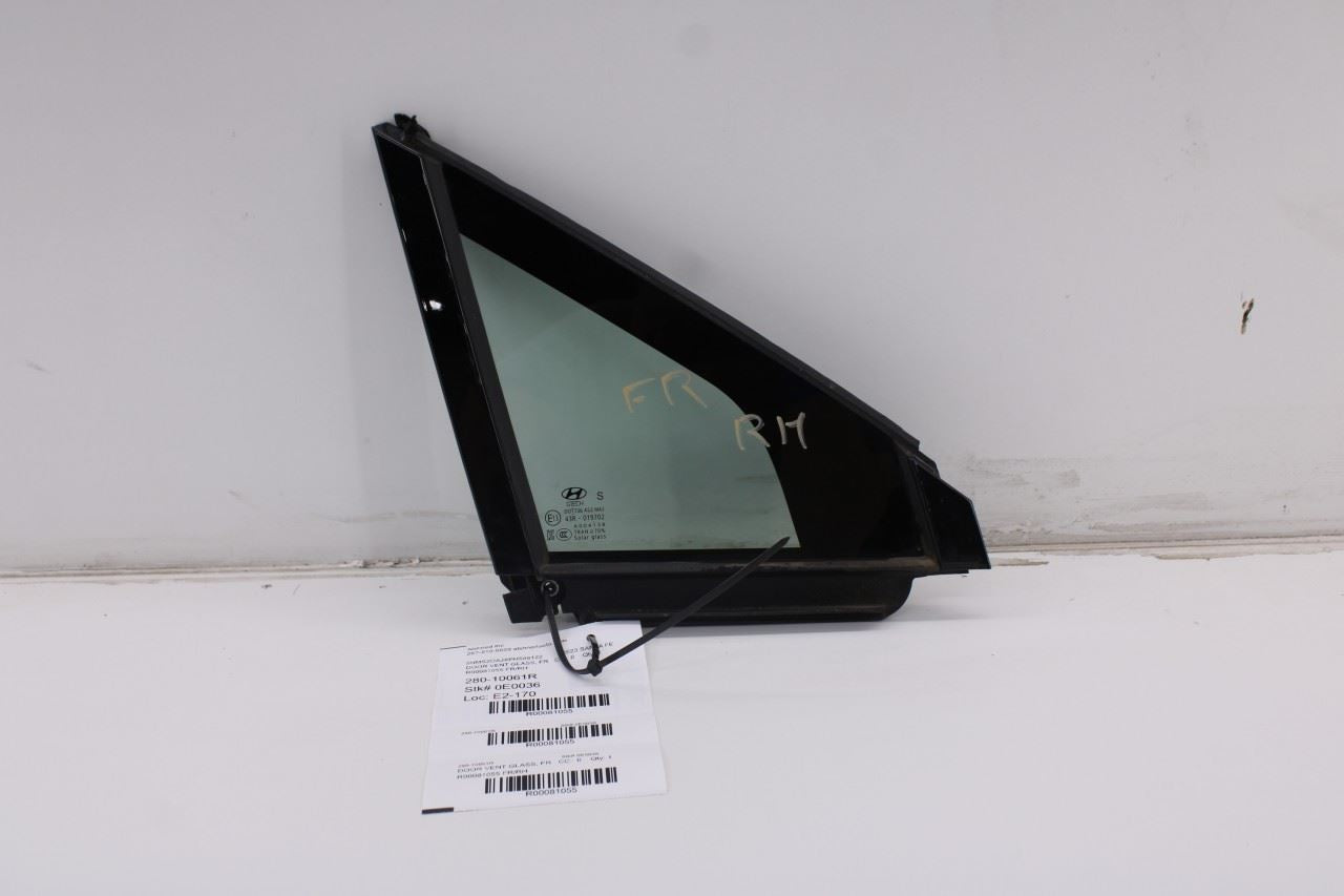 19-23 Hyundai Santa Fe SEL Front Right Side Door Quarter Vent Window Fixed Glass9