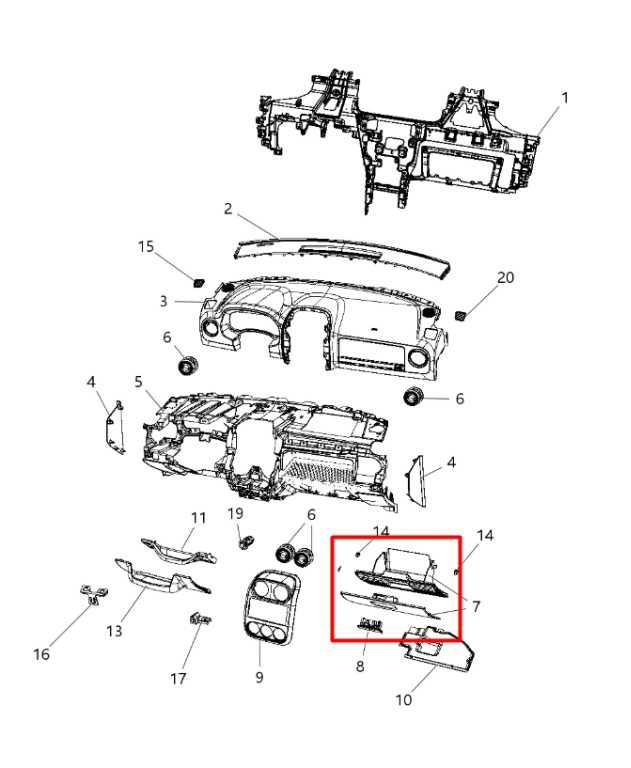 2011-17 Jeep Compass Sport 2.4L 4WD Glove Box Storage Compartment 1FB991DVAB OEM - Alshned Auto Parts