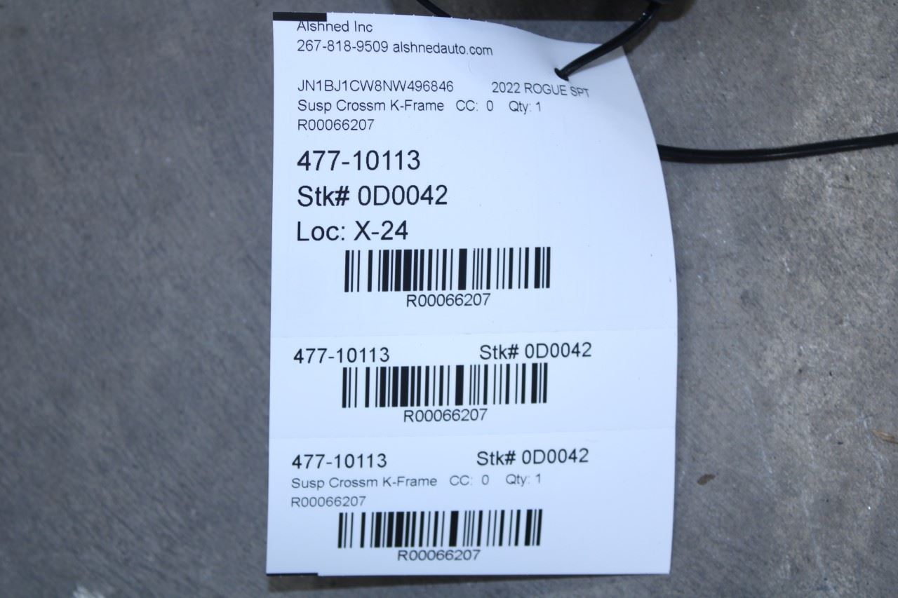 2017-2022 Nissan Rogue Sport SL AWD Rear Crossmember Subframe 55400-1YA1D OEM - Alshned Auto Parts