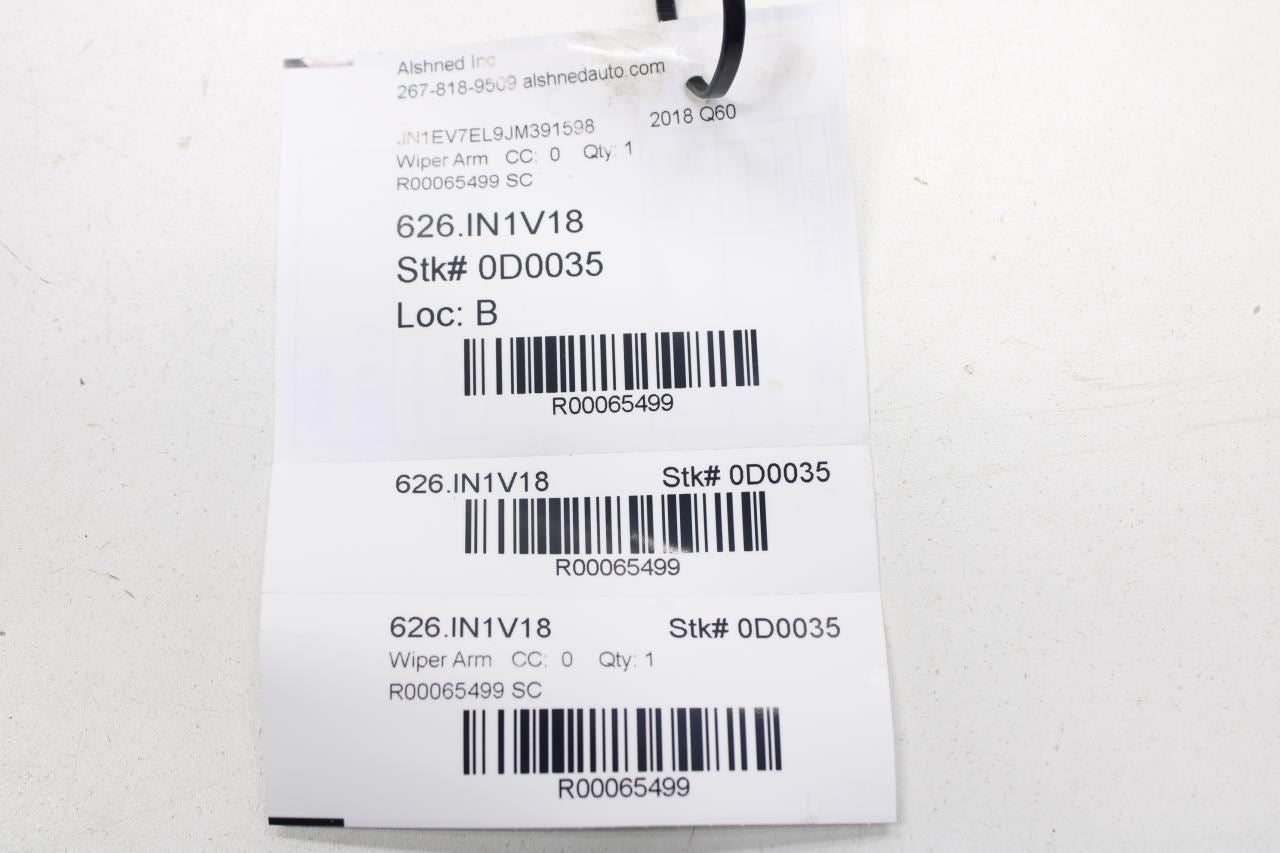 2017-2022 Infiniti Q60 Luxe FR Left and Right Windshield Wiper Arm 28881-5CA0A - Alshned Auto Parts