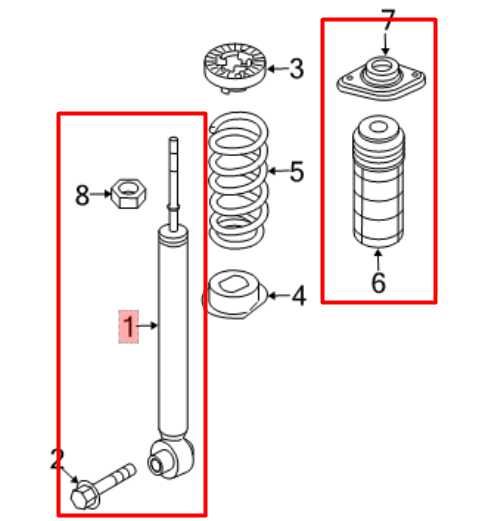 2016-20 Nissan Pathfinder SV FWD Rear LH or RH Shock Strut Absorber E6210-9NF0A - Alshned Auto Parts