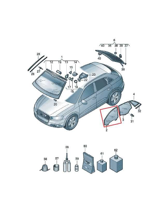 2011-2017 Audi Q5 Premium Front Left Door Window Movable Glass 8R0845201E OEM - Alshned Auto Parts