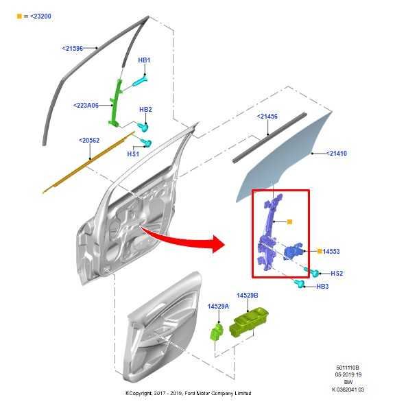 2018-22 Ford EcoSport Front Right Door Window Regulator w/ Motor GN15-A23200-HB - Alshned Auto Parts