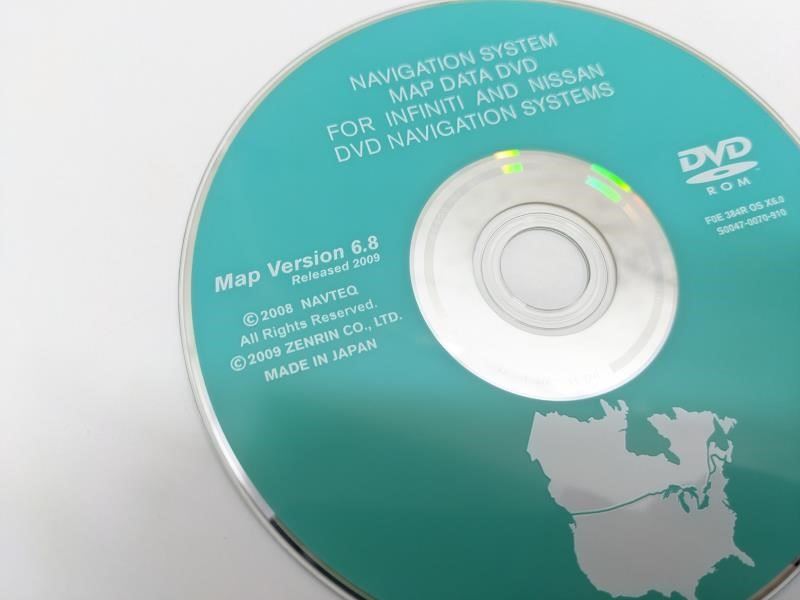 2005 Nissan Titan Navigation System Map Data DVD Version 6.8 S0047-0070-910 OEM - Alshned Auto Parts