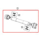 2012-18 Jeep Grand Cherokee Limited Front Axle Drive Propeller Shaft 52853641AD - Alshned Auto Parts