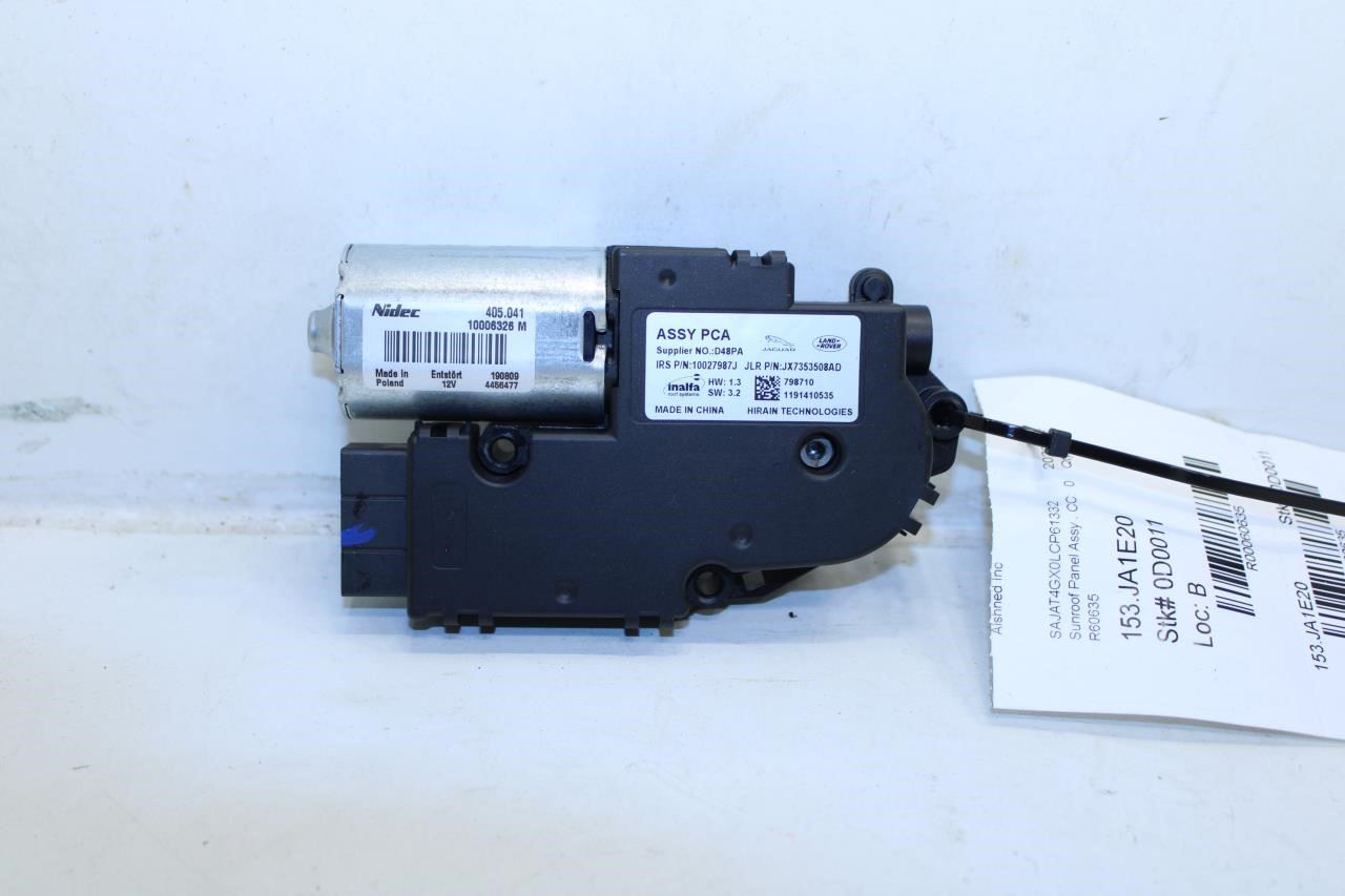 2017-2020 Jaguar XE R-Dynamic S Roof Sunroof Motor 10006326M OEM - Alshned Auto Parts