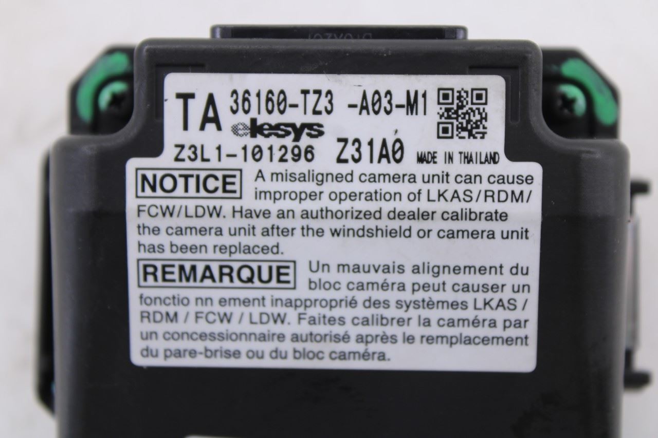 2015-17 Acura TLX Tech Front Windshield Lane Assist Camera Module 36160-TZ3-A03 - Alshned Auto Parts