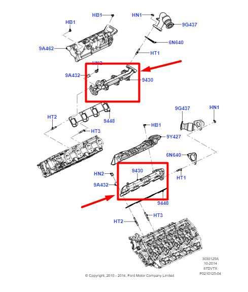 11-2016 Ford F250 6.7L Diesel Right Passenger Side Exhaust Manifold DC3Z-9430-A - Alshned Auto Parts