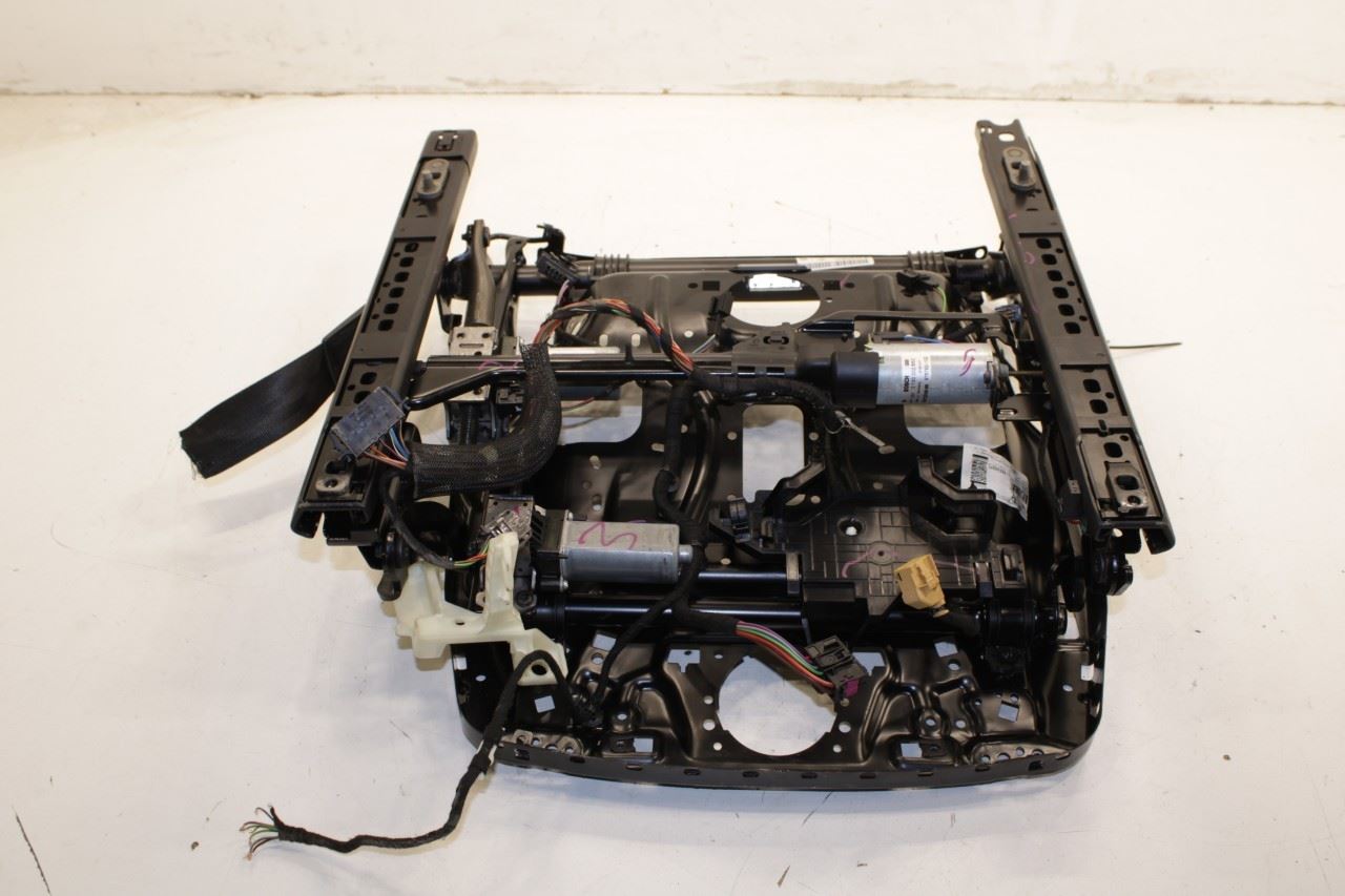 11-18 Porsche Cayenne Platinum Front Left Seat Lower Track Frame w/ Motors *ReaD - Alshned Auto Parts