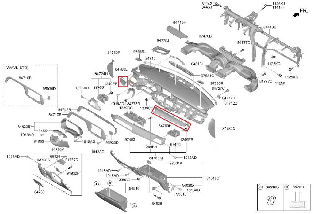 2020-22 Hyundai Palisade Limited AWD Front RH and LH Dash Interior Trim Set of 2 - Alshned Auto Parts