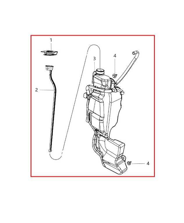 2014-2024 RAM 1500 Classic Express 5.7L Coolant Surge Tank Reservoir 68050749AA1