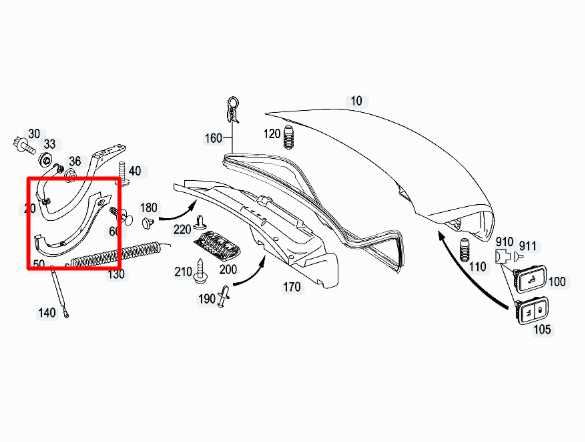 2007-13 Mercedes-Benz S550 Rear RH Side Trunk Lid Hinge Cover 221-693-02-17 OEM - Alshned Auto Parts