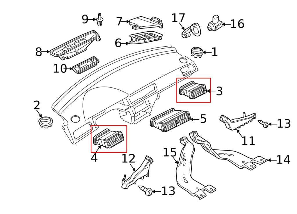 16-19 Volkswagen Passat SE Front Right and Left Side Dash Outer Air Vent Grille - Alshned Auto Parts