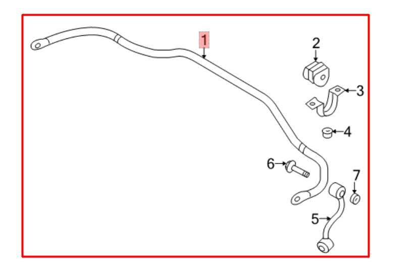 17-22 Nissan Rogue Sport SL 2.0L AWD Rear Stabilizer Sway Anti-Roll Bar w/ Link - Alshned Auto Parts