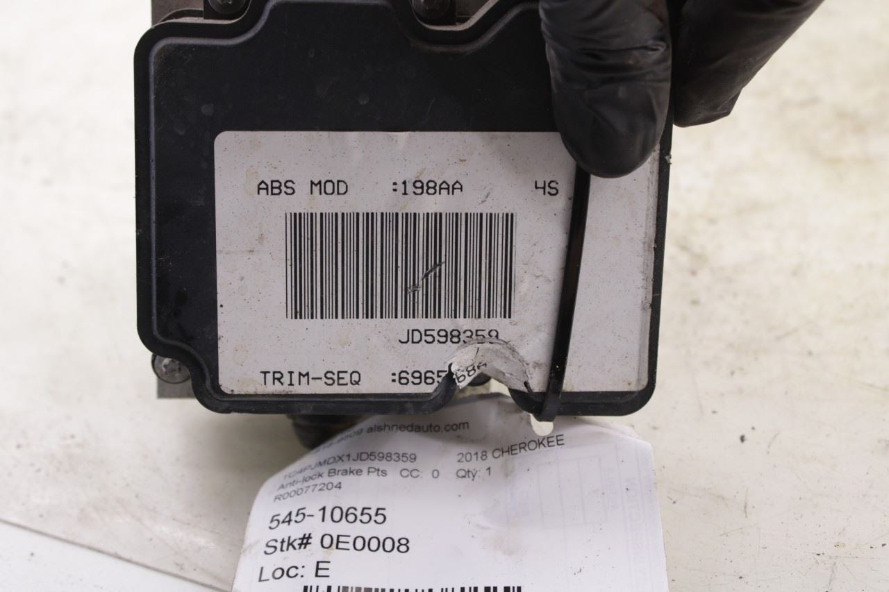 2018 Jeep Cherokee Limited 3.2L ABS Anti Lock Brake Pump Control Module OEM - Alshned Auto Parts
