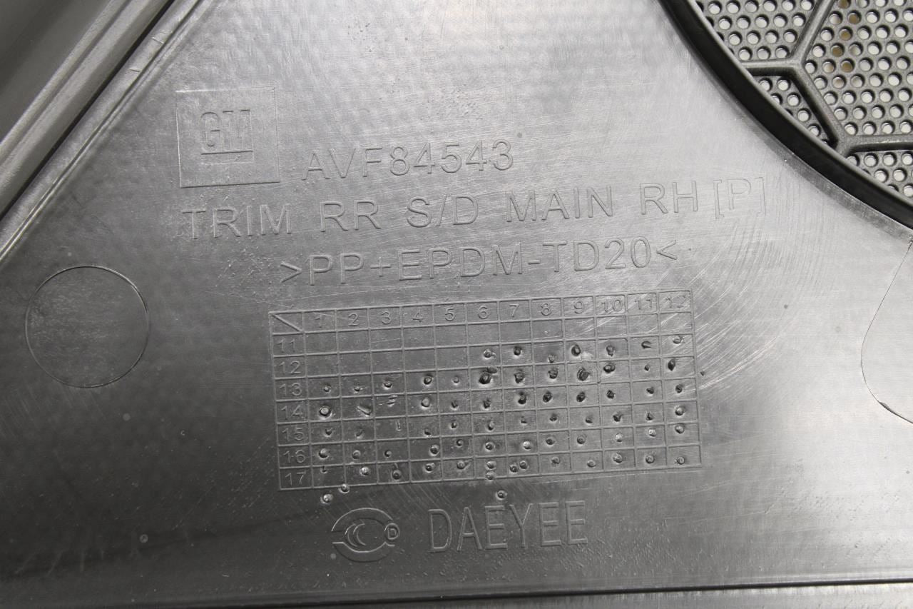 2017-2022 Buick Encore Rear Right Passenger Side Door Trim Panel 42639540 OEM - Alshned Auto Parts