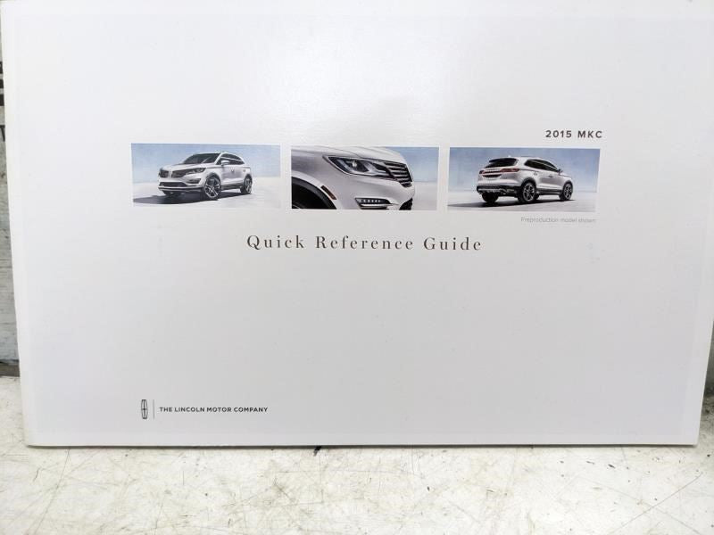 2015 Lincoln MKC Owners Manual Set with Case FJ7J-19A321-AA OEM - Alshned Auto Parts