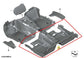 2022-25 BMW 430i xDrive Gran Coupe 2.0L Rear 2nd Row Interior Floor Carpet Liner - Alshned Auto Parts