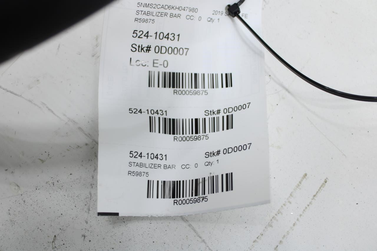 2019-20 Hyundai Santa Fe AWD Rear Stabilizer Sway Anti-Roll Bar 55510-S1000 OEM - Alshned Auto Parts