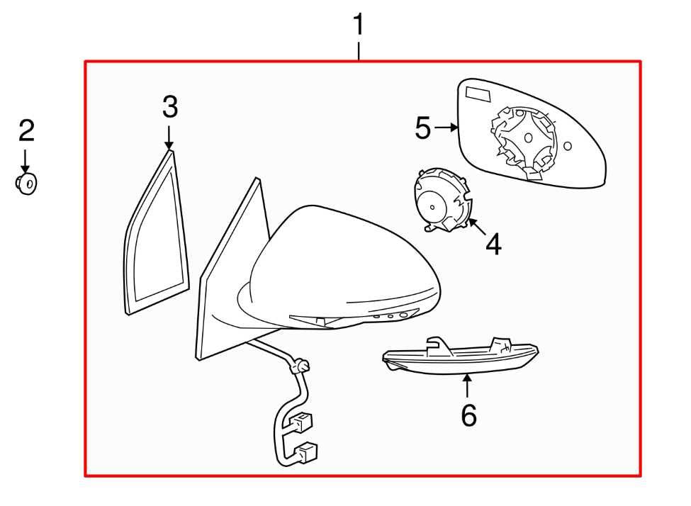 2008-2012 Buick Enclave CX-L 3.6L Driver Left Side Rear View Mirror 25867058 OEM - Alshned Auto Parts