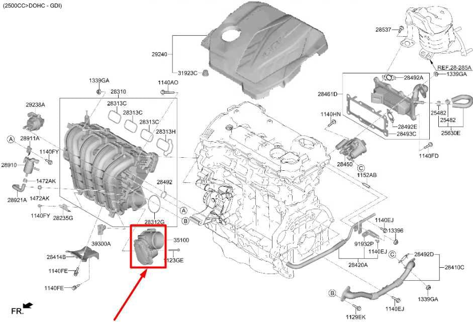 2021-2023 Hyundai Santa Fe 2.5L Fuel Injection Throttle Body 35100-2S000 OEM - Alshned Auto Parts