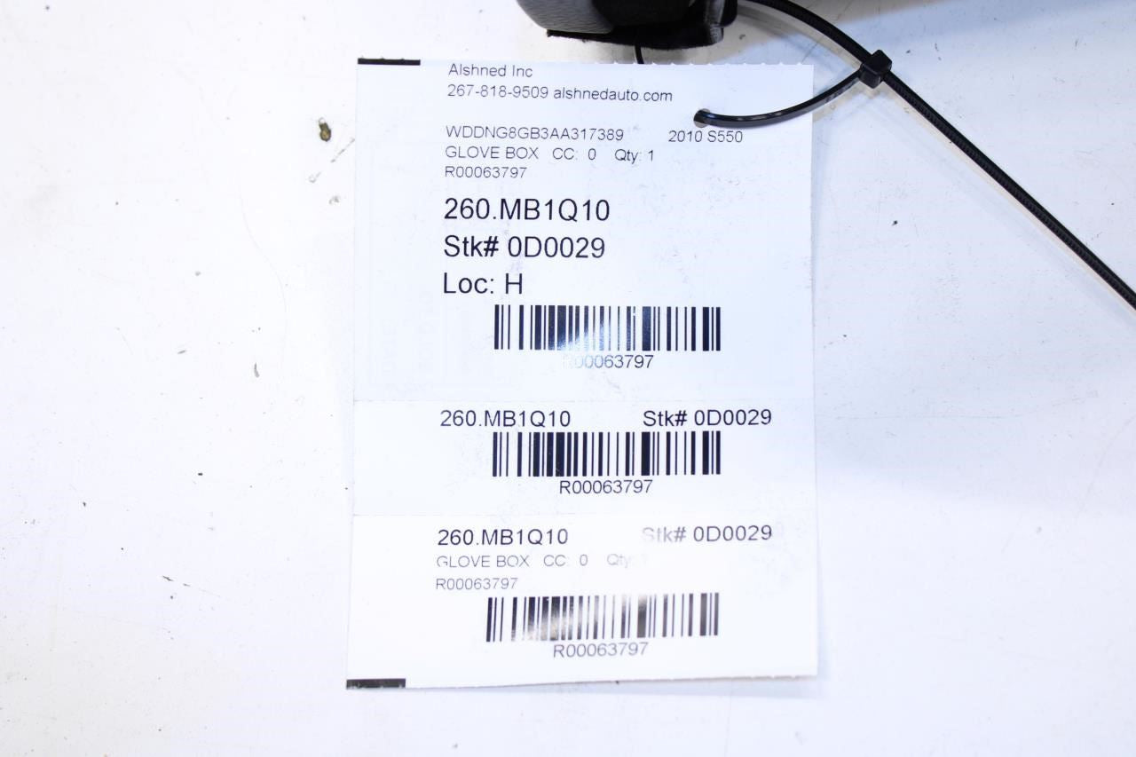 2010-2013 Mercedes-Benz S550 Glove Box Storage Compartment 221-680-10-91-9E71 - Alshned Auto Parts