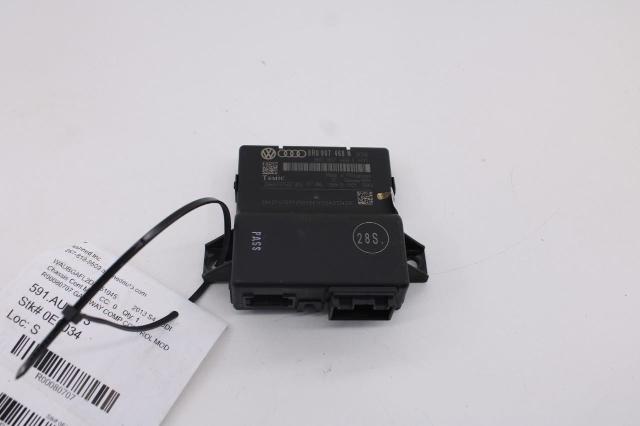 13-2016 Audi S4 Premium Plus Network Gateway Computer Control Module 8R0907468N8